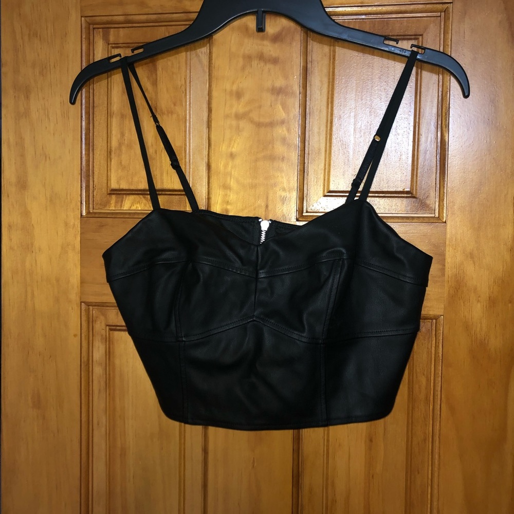 Express leather top size S/P